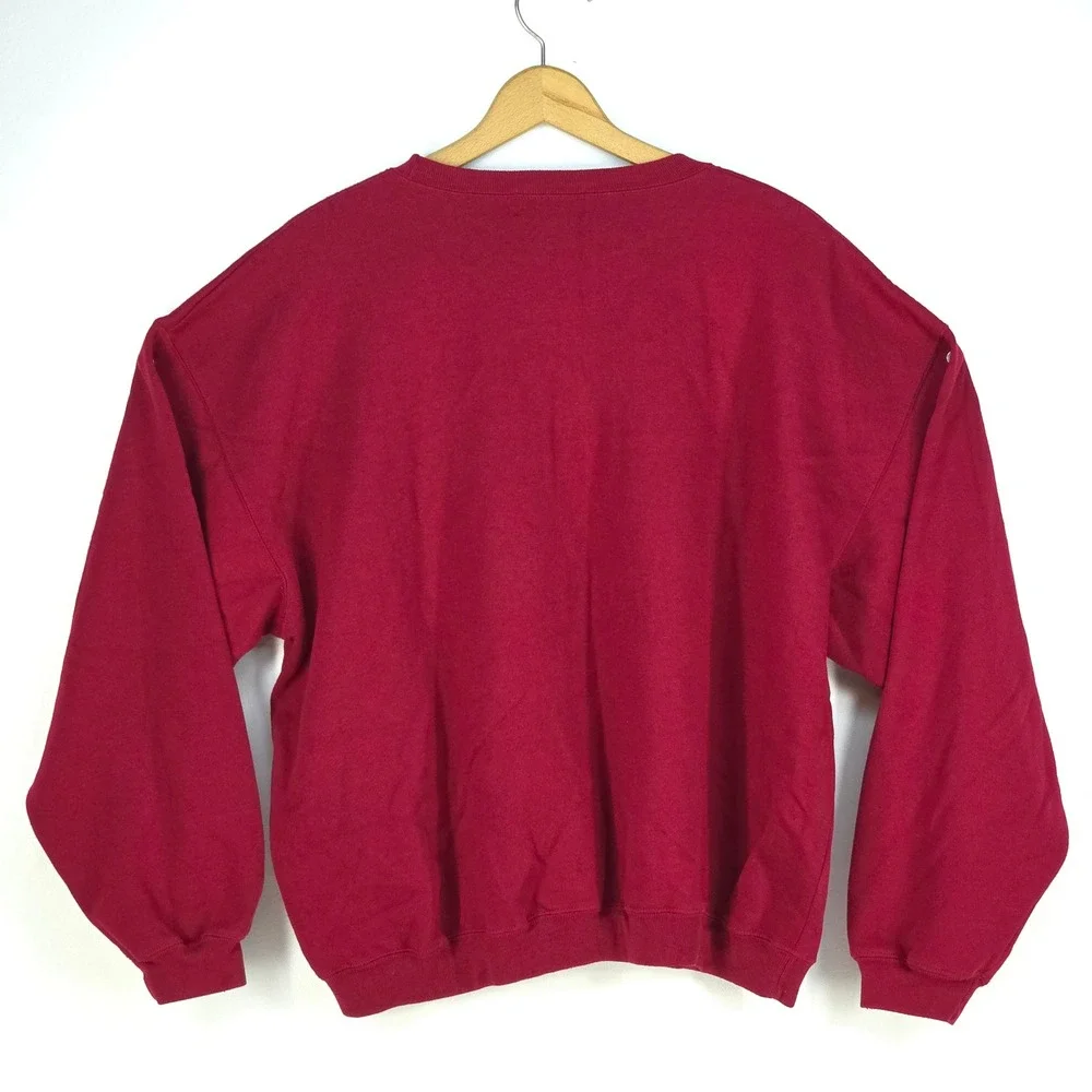 Ivy Club Classics Golf Crewneck‎ Mens XL Maroon 90s Embroidered Retro Throwback